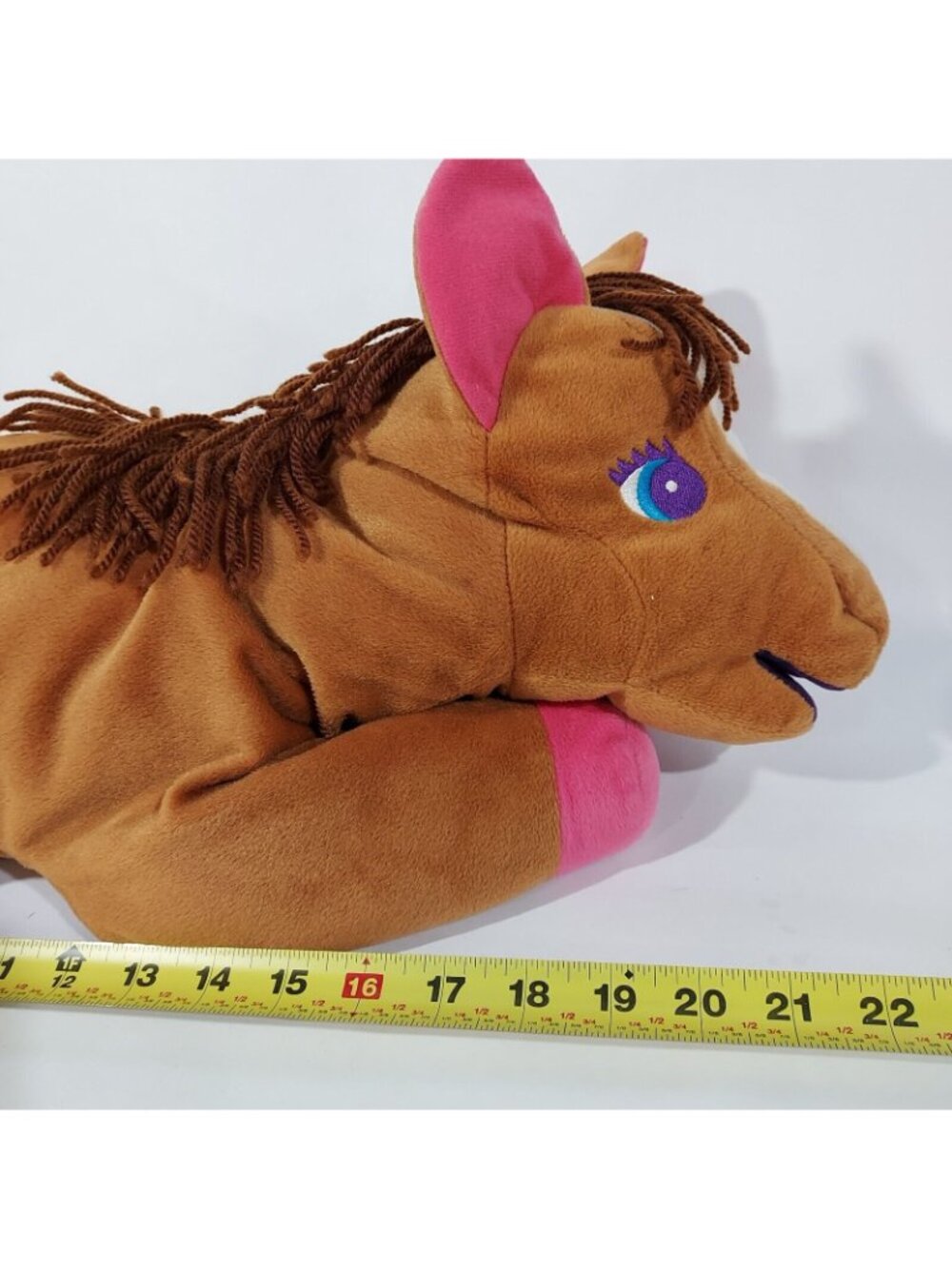 Lisa Frank Rainbow Chaser 22" Brown Horse Plush Vintage 1990's - Picture 6 of 13